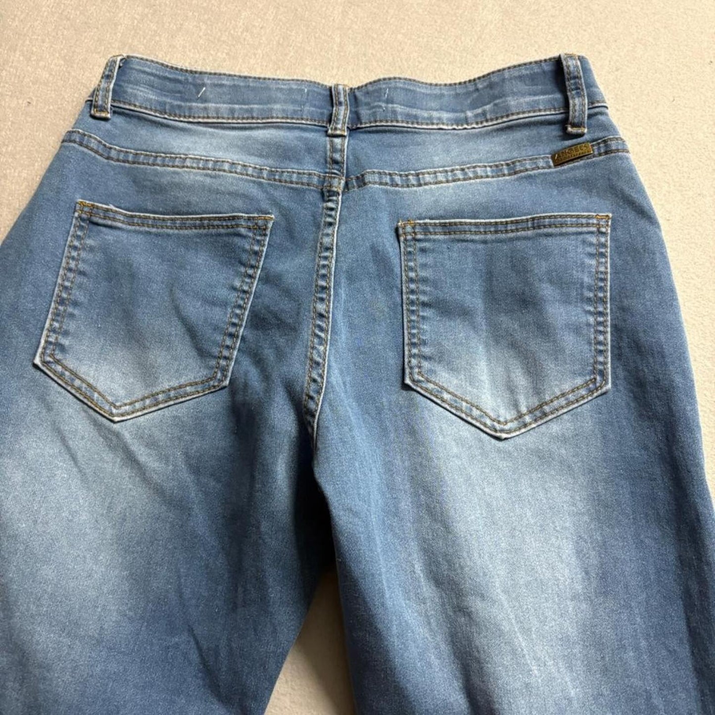 Angels of Difference Skinny Jeans Womens Size 6/28 Blue Stretch Denim Mid Rise