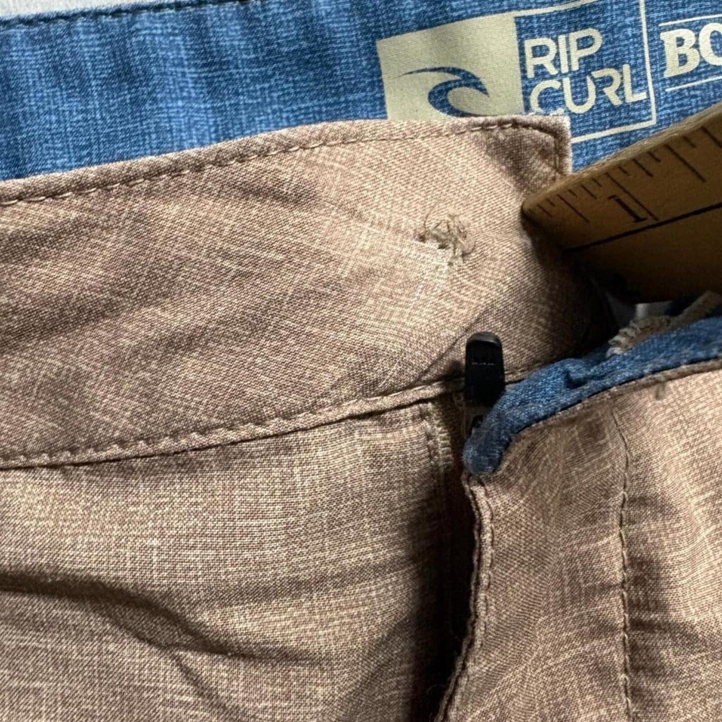 Rip Curl Boardwalk Hybrid Shorts Mens 34 Brown Chino Walkshorts Boardshorts