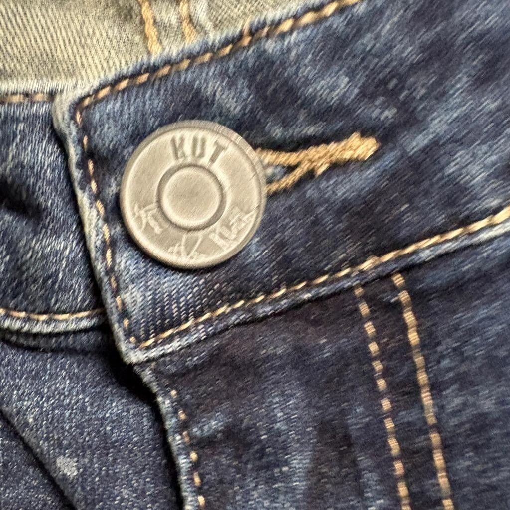 Kut from the Kloth Katy Boyfriend Jeans Womens Size 2 Blue Denim Flap Pocket