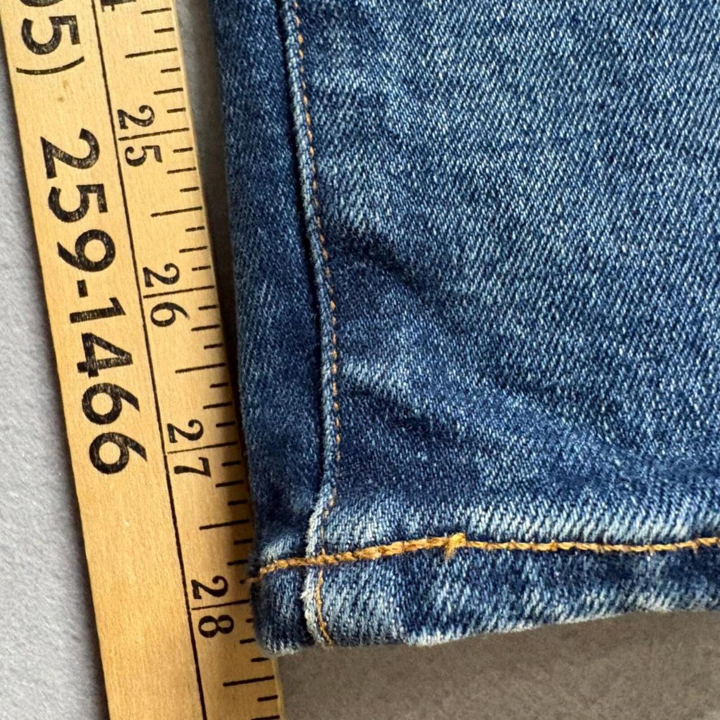 Outerknown SEA Jeans Iconoclast High Rise Skinny Womens 27 Blue Organic Cotton
