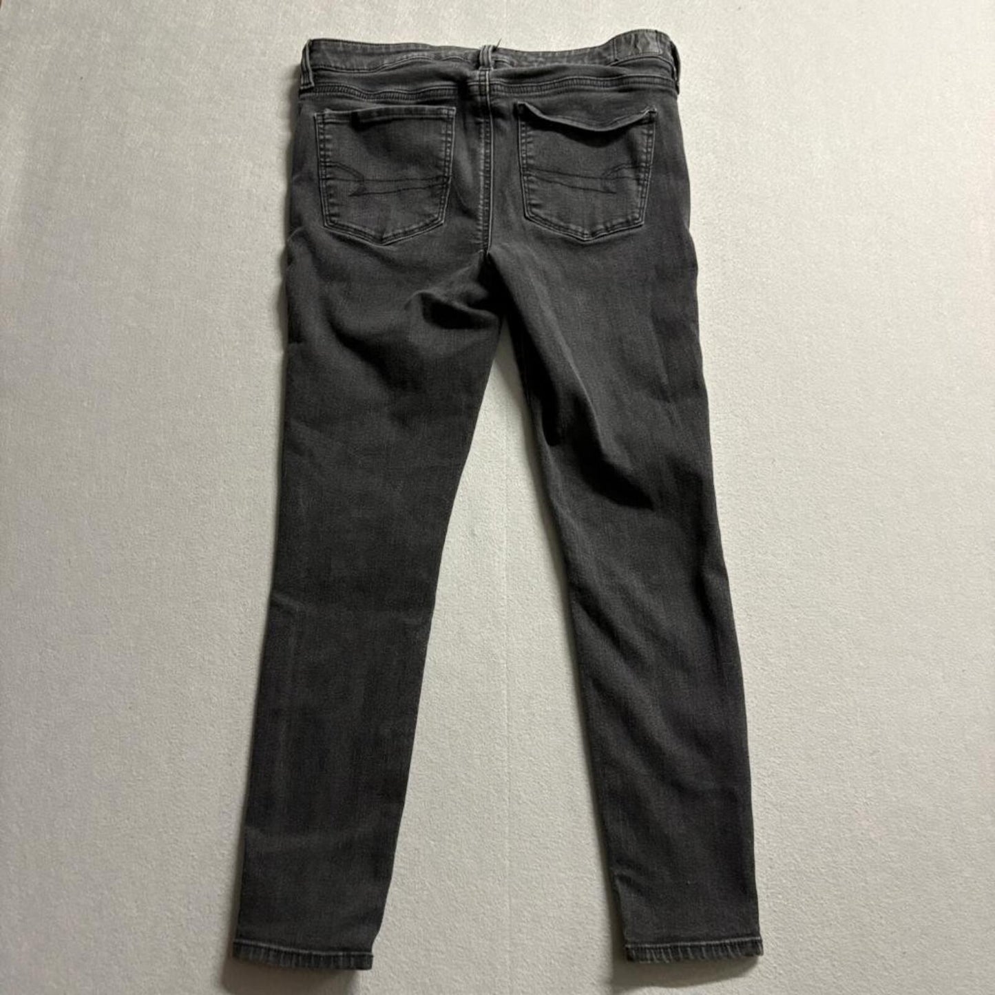 American Eagle Next Level Stretch Skinny Jeans Womens Size 12 Regular Black
