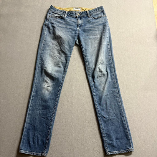 Paige Jimmy Jimmy Skinny Jeans Womens Size 28 Medium Wash Blue Denim Stretch