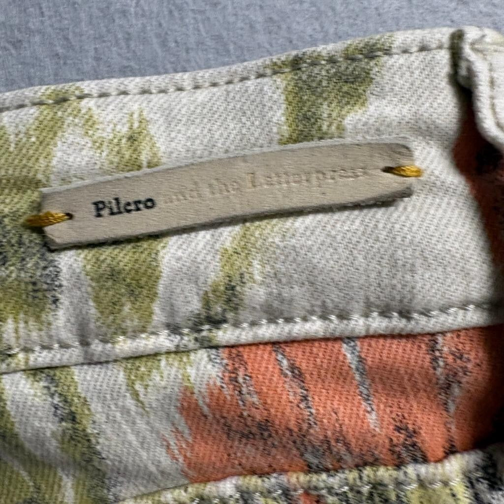 Pilcro and the Letterpress Floral Jeans Womens 29 Anthropologie Straight Leg