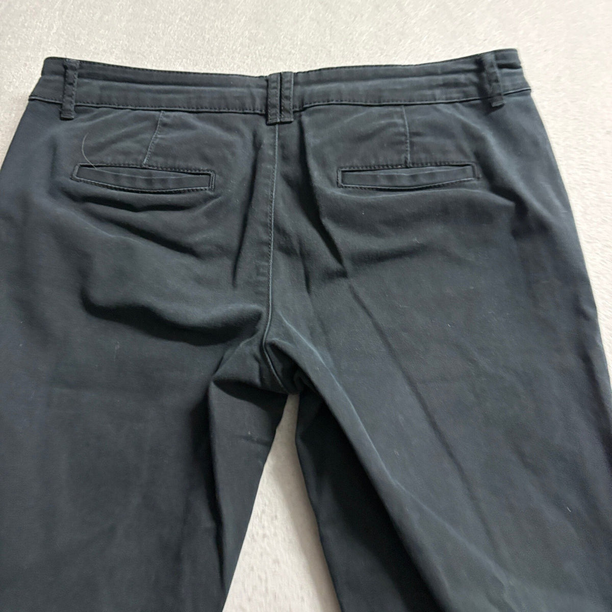 Mossimo Supply Co Womens Mid Rise Bootcut Pants Size 6 Black Stretch Cotton