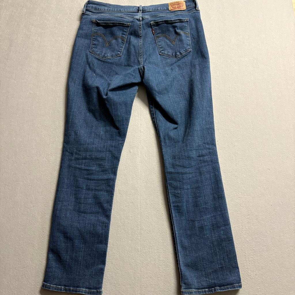 Levis Classic Straight Jeans Womens 12M Blue Denim Stretch W31 L30