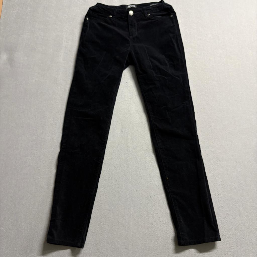 Buffalo David Bitton Marvel Velvet Skinny Jeans Womens 4/27 Black Mid Rise