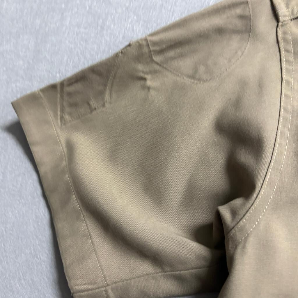 Elbeco Mens 18.5 Tan Short Sleeve Police Sheriff Uniform Shirt LASD Spec