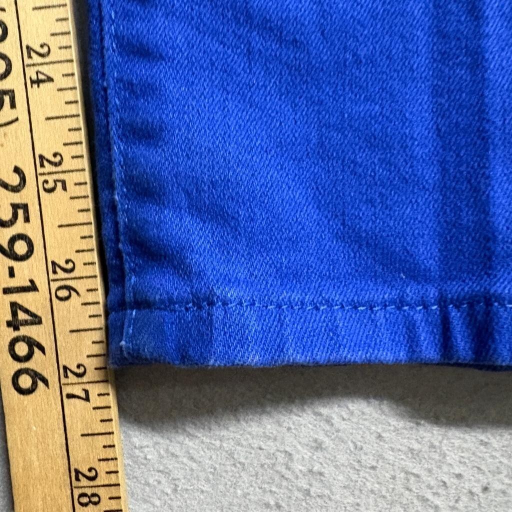 NYDJ Womens Pants Size 16 Blue Cotton Blend Stretch Cropped Straight Leg