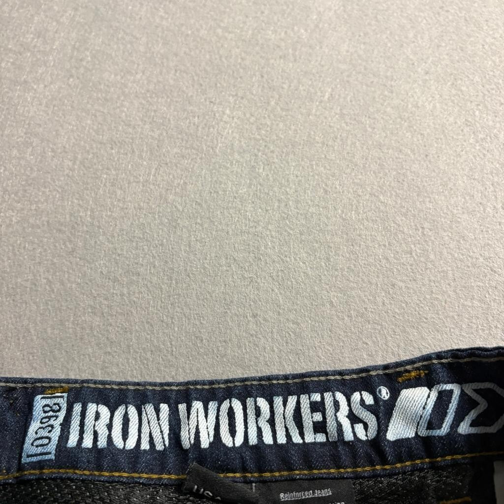 Iron Workers Kevlar Reinforced Motorcycle Riding Jeans Mens Size 6 Blue Denim