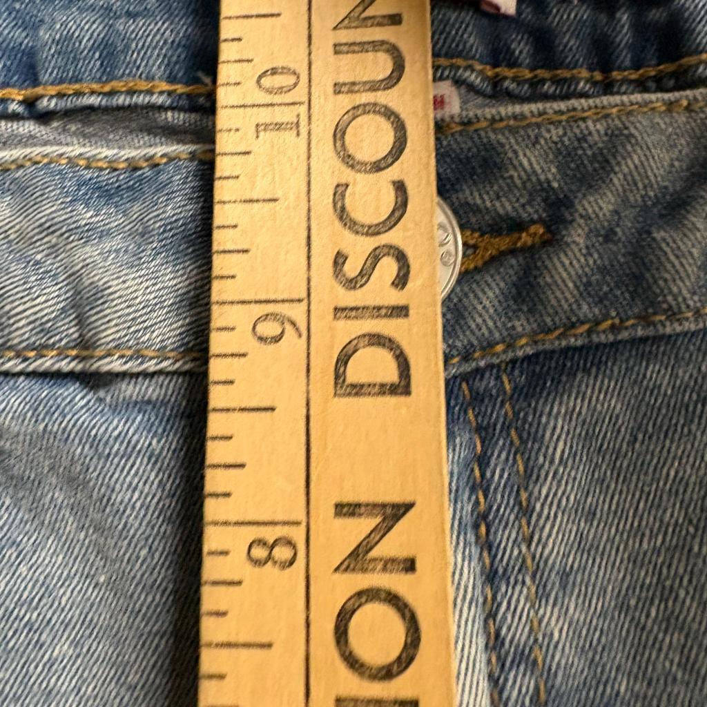 Bongo Skinny Jeans Womens Size 15 Blue Denim Embellished Rhinestone Raw Hem