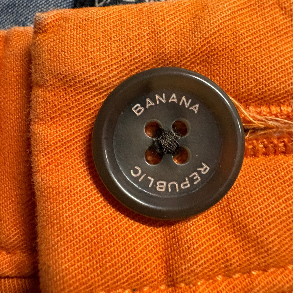 Banana Republic Chino Shorts Mens Size 29 Orange Cotton Casual Flat Front