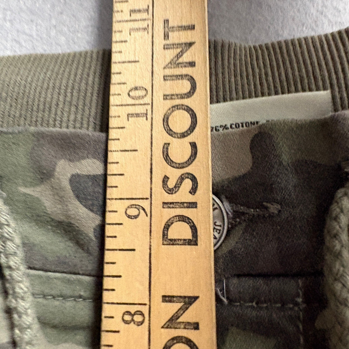Denim Co Camouflage Jogger Jeans Womens XS Green Camo Drawstring Waist Skinny