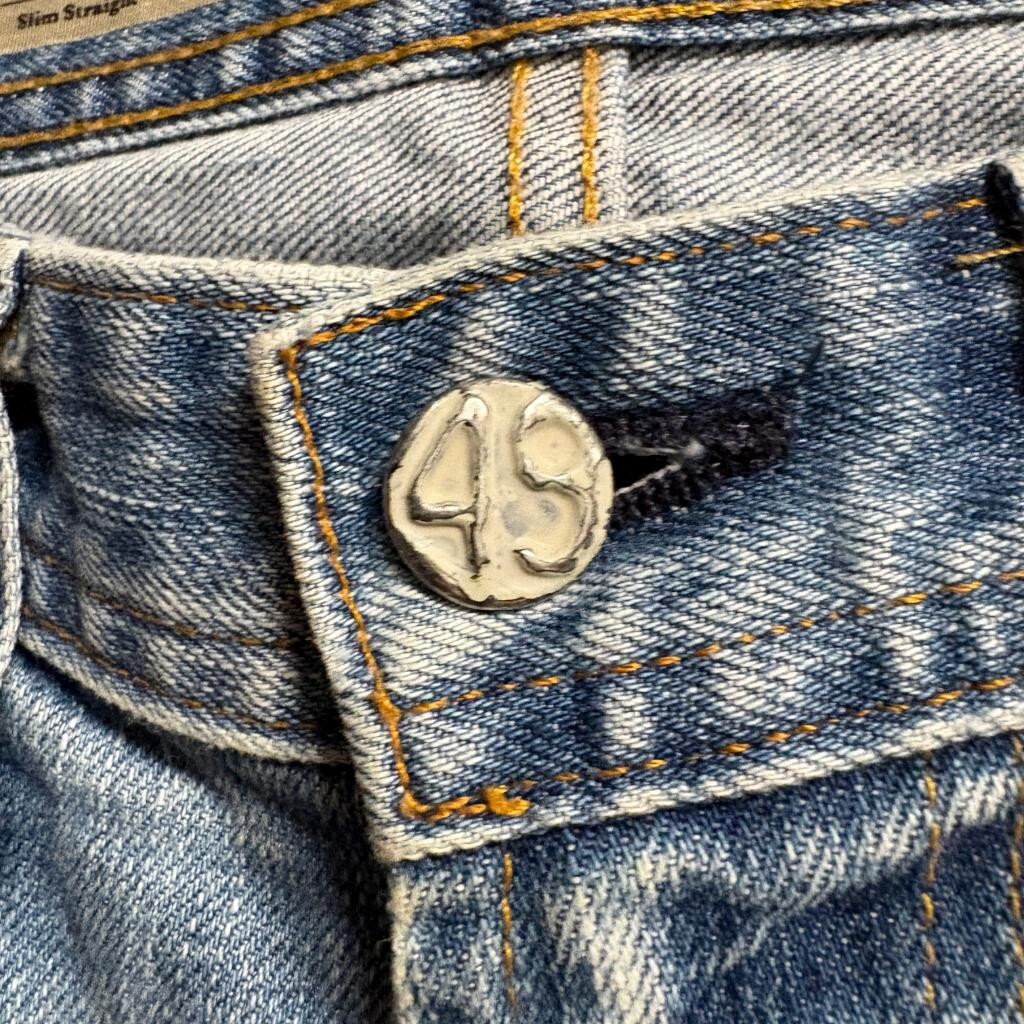 AG Adriano Goldschmied The Matchbox Slim Straight Jeans Mens 29x30 Blue Denim