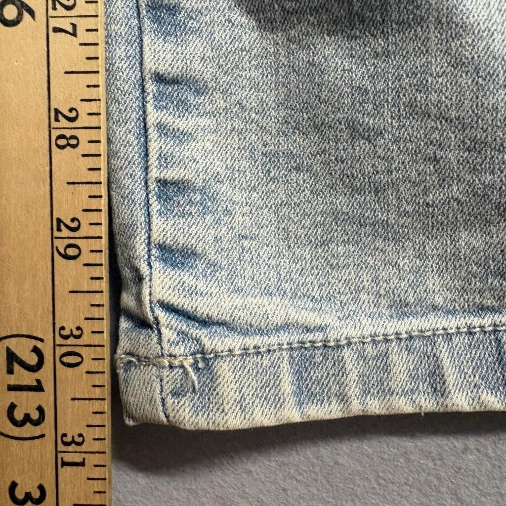 Madden NYC Wide Leg Cargo Jeans Womens XL 16-18 Rhinestone Blue Denim New