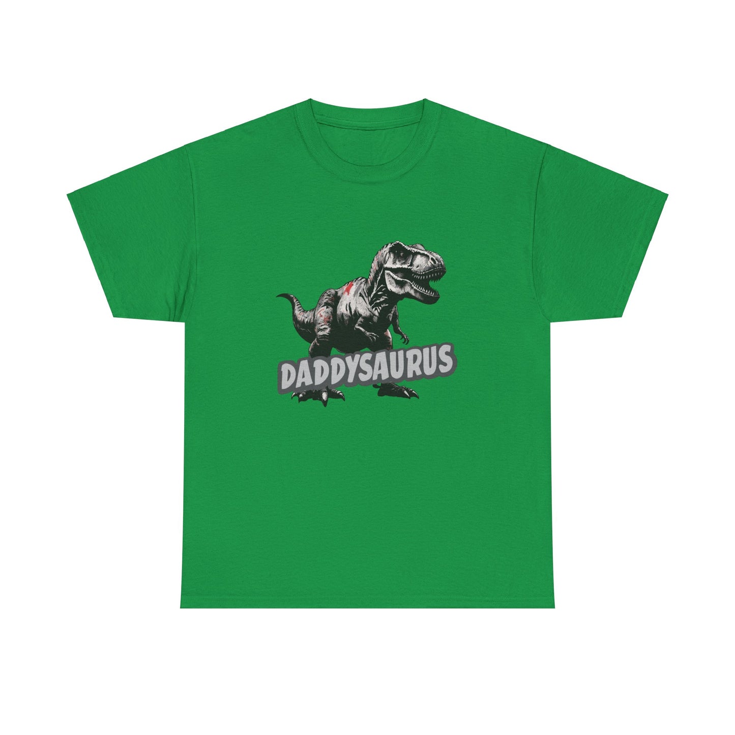 Daddysaurus TRex Dinosaur Heavy Cotton Tee Printify