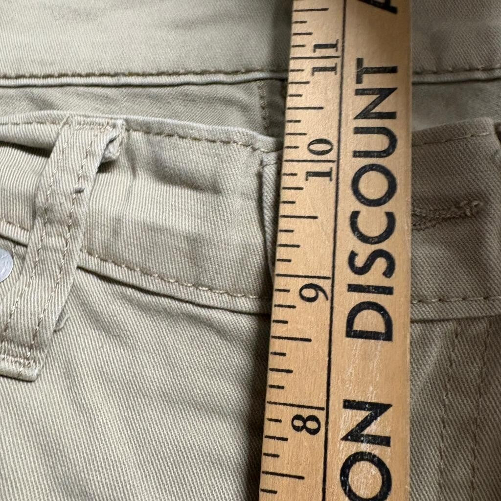 Levi's 514 Straight Fit Pants Mens 34x34 Khaki Tan Cotton Blend Stretch Chino