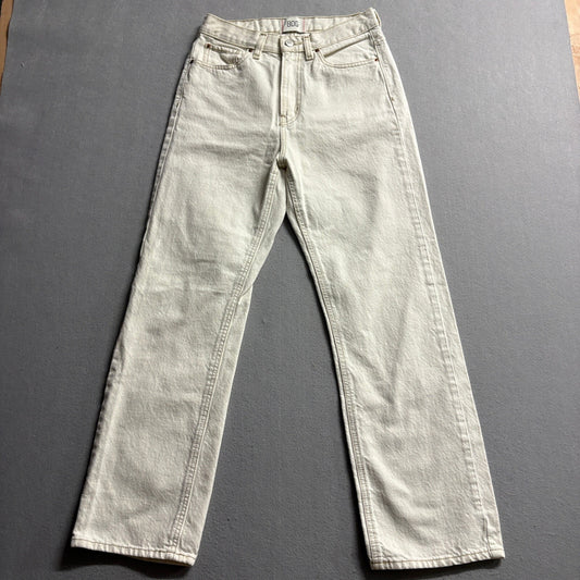 BDG Cowboy Jeans Womens 28 Off White Cream Denim High Rise Straight Leg