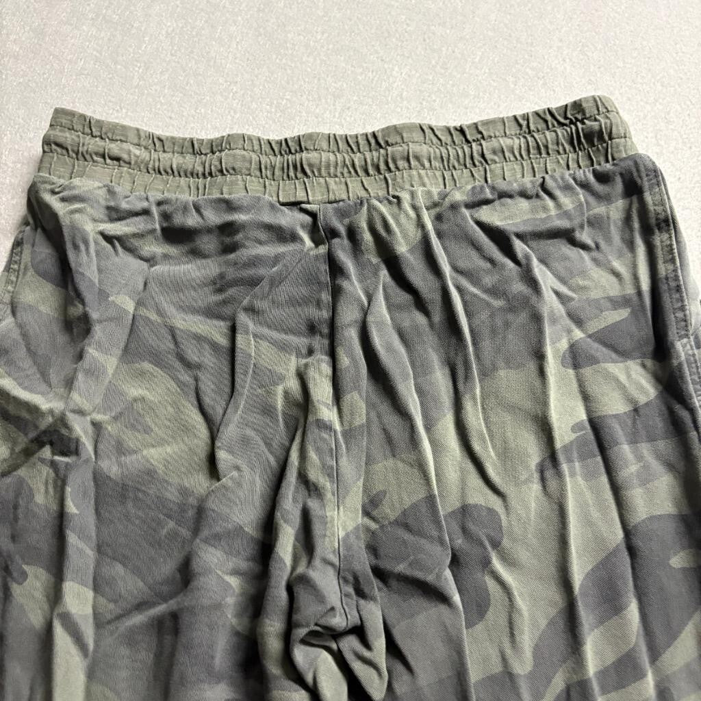 Splendid Camo Joggers Womens Small Green Camouflage Rayon Drawstring Pants