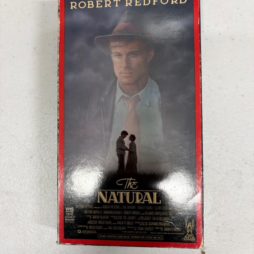 The Natural VHS Robert Redford Baseball Movie Columbia TriStar Home Video PG