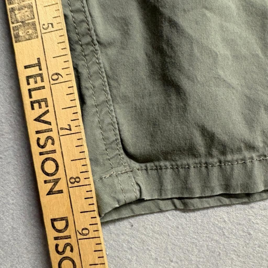 Wrangler Outdoor Mens Shorts Size 46 Green Cotton Blend Stretch Flat Front
