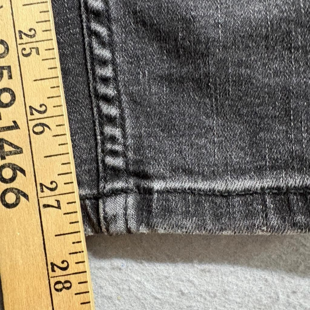 We The Free Free People Lace Up Skinny Jeans Womens 26 Gray High Rise Stretch