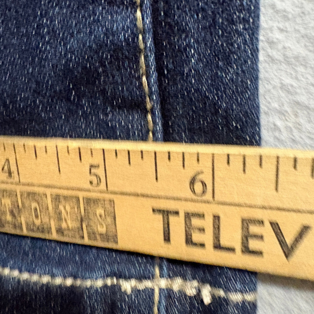 Paris Blues Jeans Womens Size 7 Dark Wash Straight Leg Stretch Denim Blue Pants
