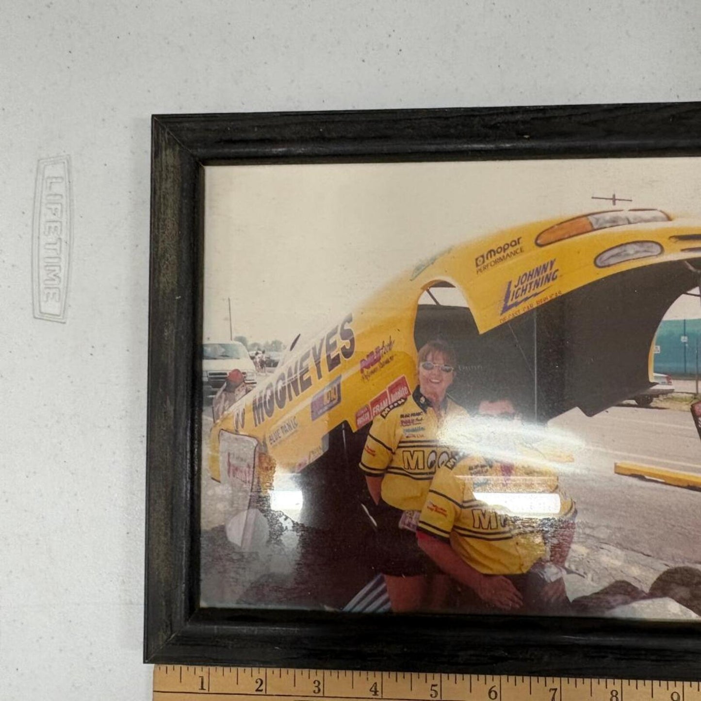 Vintage Mooneyes NHRA Drag Racing Framed Photo Mopar Johnny Lightning
