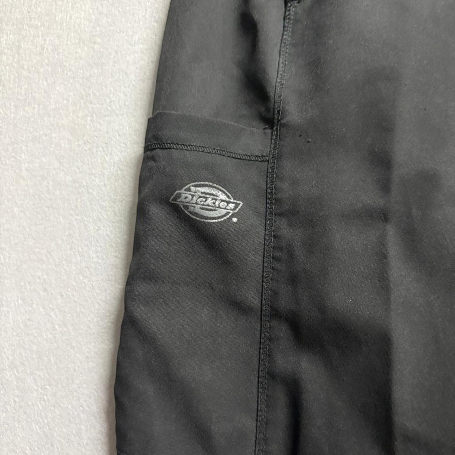 Dickies Dynamix Scrub Pants Womens XL Petite Black Cargo Drawstring DK130P
