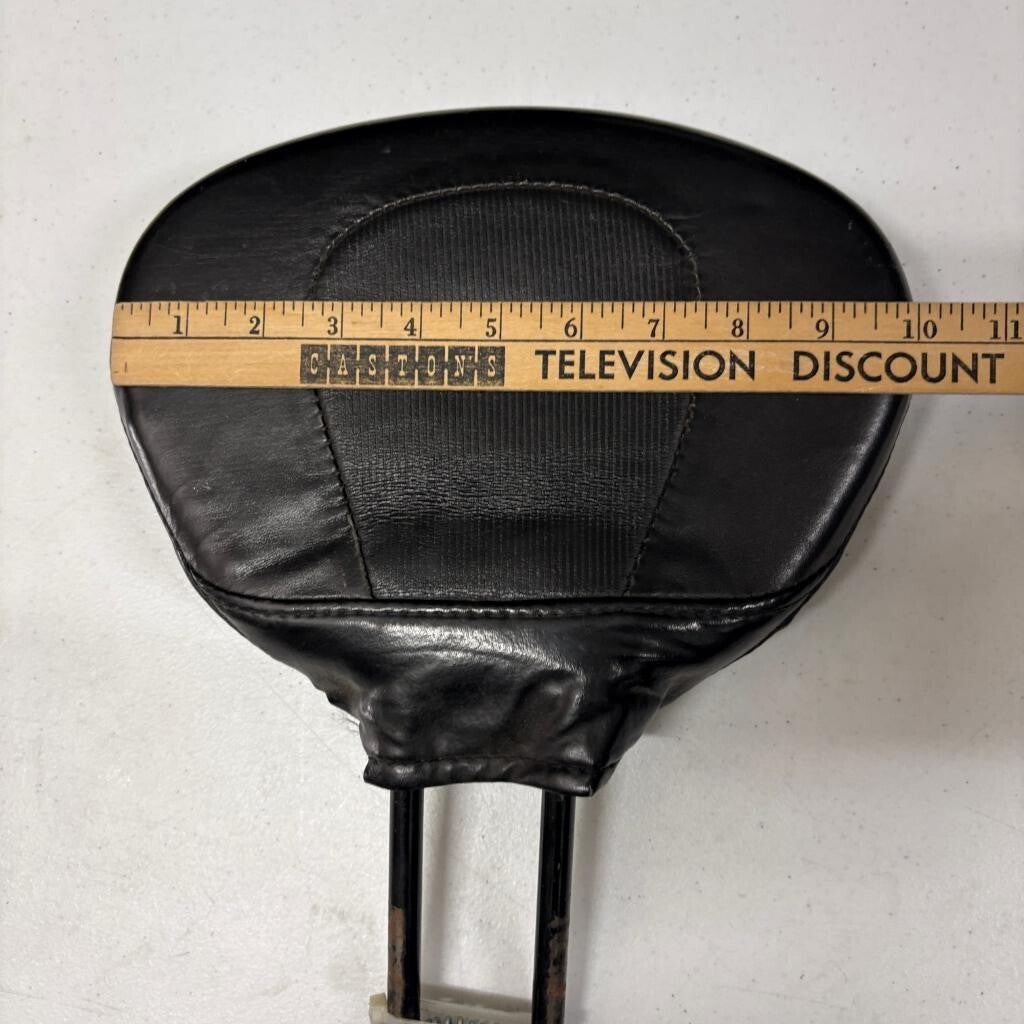 Vintage Bicycle Backrest Pad Black Vinyl Sissy Bar Back Rest Cushion