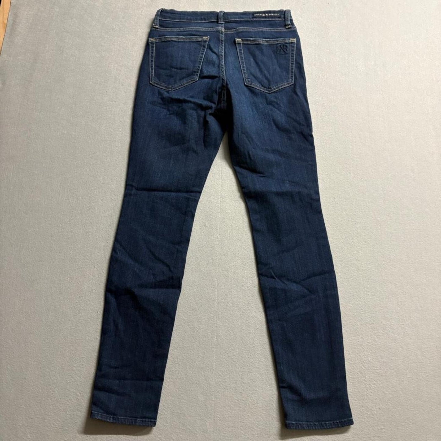 Rock and Republic Berlin Skinny Jeans Womens 6M Blue Denim Rx Stretch