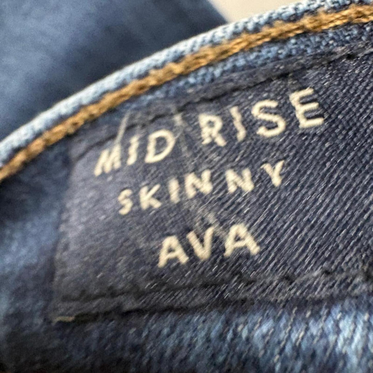 Lucky Brand Ava Skinny Jeans Womens 6/28 Regular Mid Rise Blue Stretch Denim