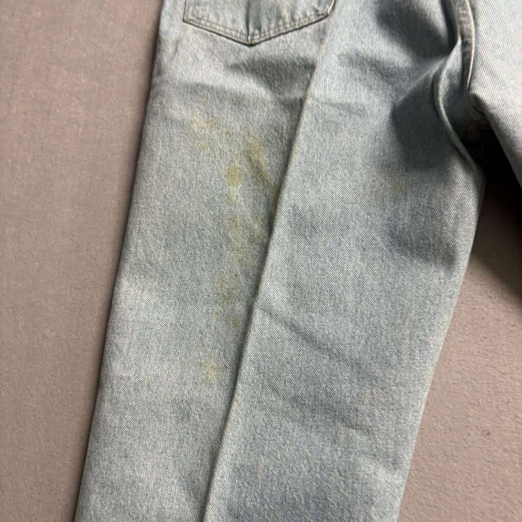 Vintage Wrangler Authentics Jeans Mens 36x32 Made in USA Light Wash Denim