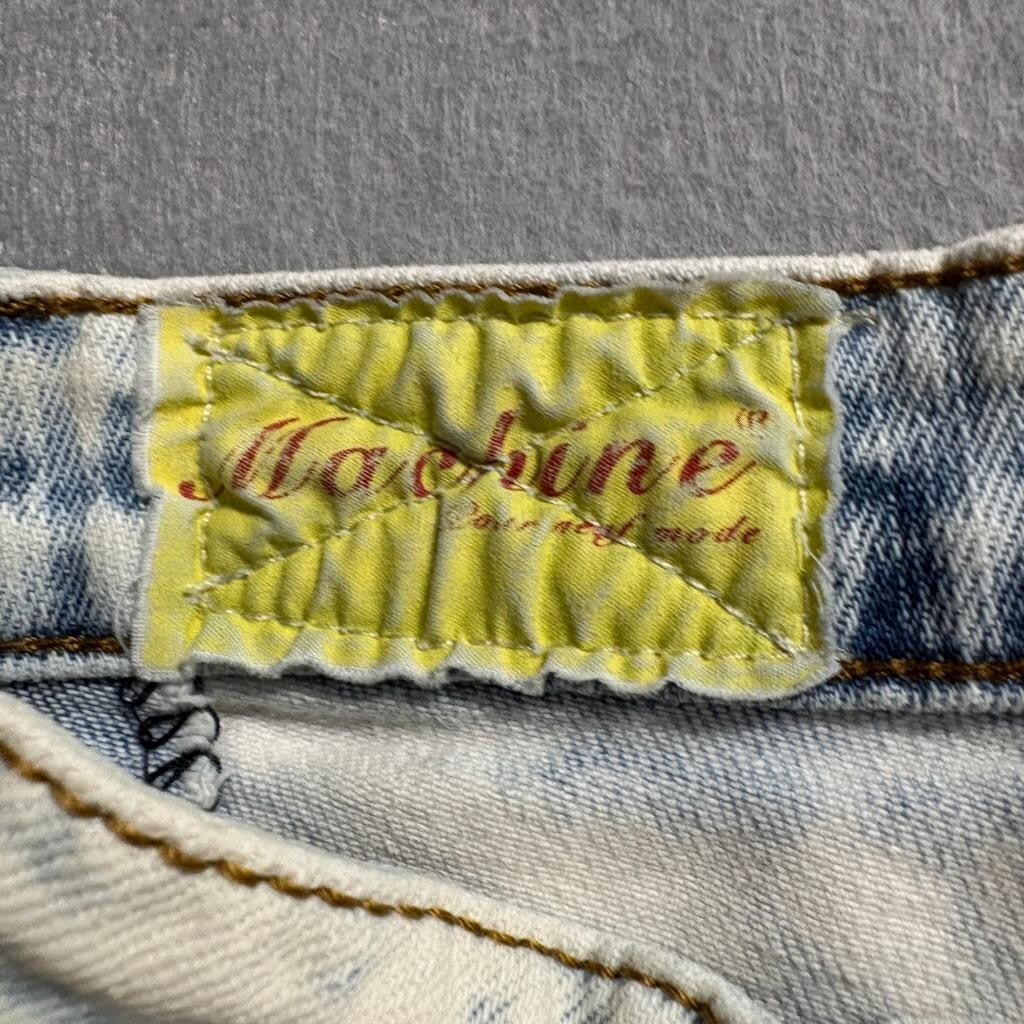 Machine Nouvelle Mode Mens Distressed Acid Wash Skinny Jeans Size 30x28