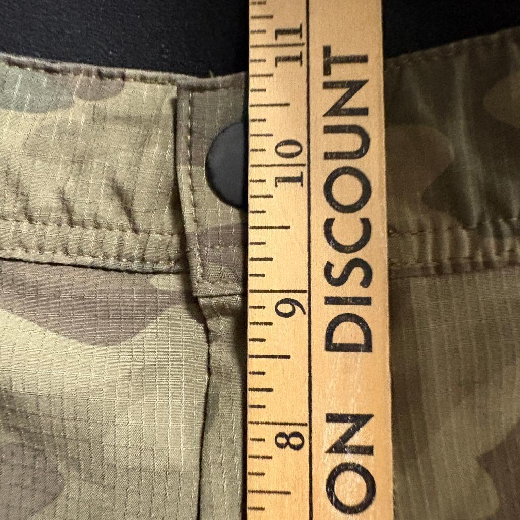 George Mens Camo Performance Utility Shorts Size 46 Green Camouflage Stretch