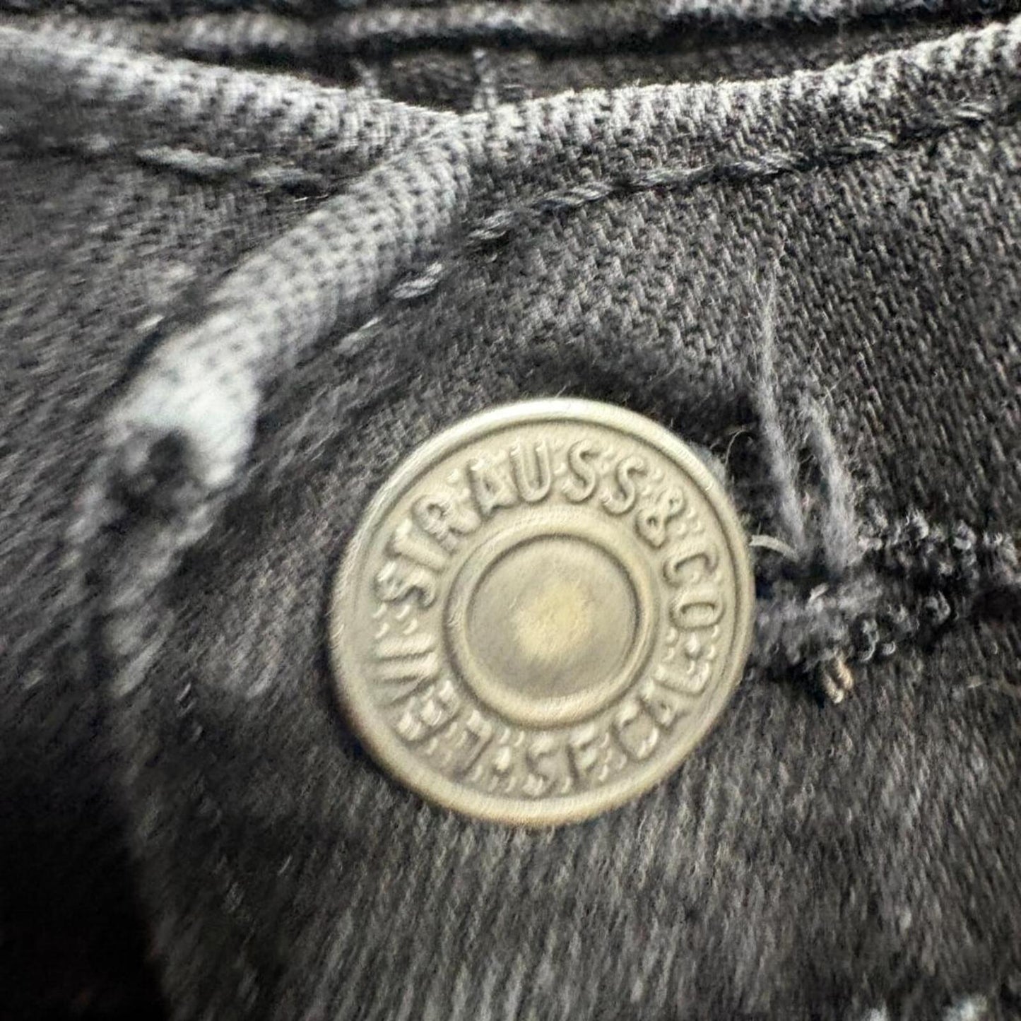 Levi's 514 Straight Fit Jeans Mens 30x30 Black Denim Waterless