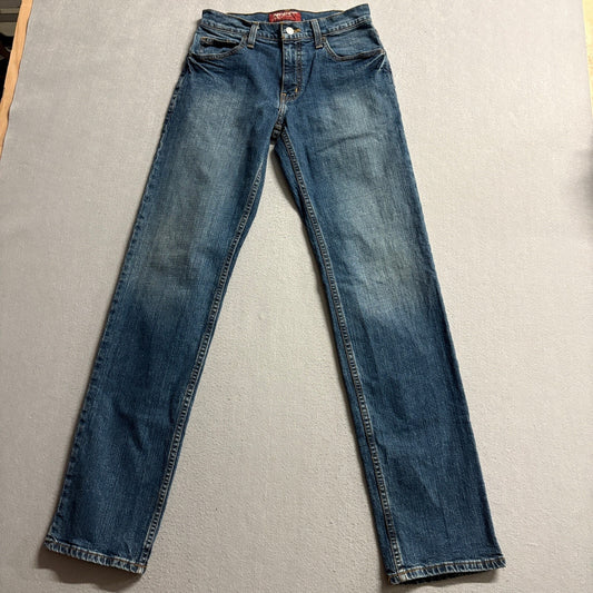 Arizona Jean Co Slim Straight Jeans Mens 26x34 Blue Flex Denim Stretch