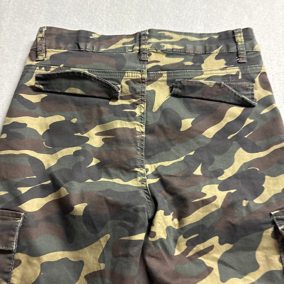 VIP Jeans Womens Size 9/29 Camo Cargo Pants Green Camouflage Wide Straight Leg