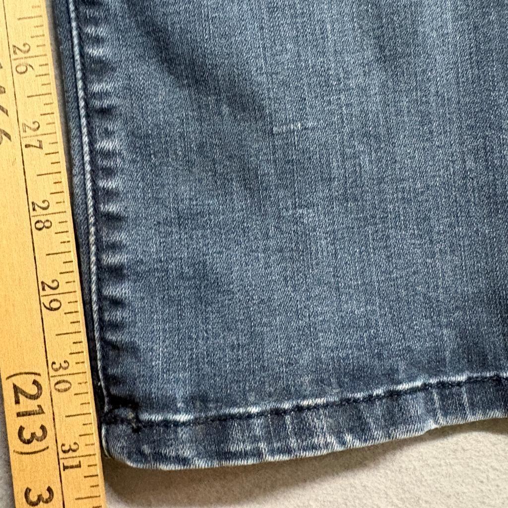 NYDJ Not Your Daughters Jeans Womens 8 Blue Denim Straight Leg Stretch Pants