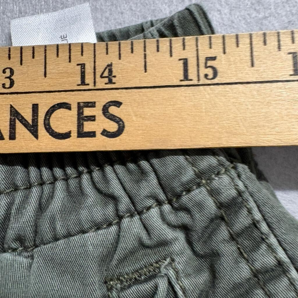 Unionbay Jogger Pants Womens Size 9 Green Utility Cargo Elastic Waist Ankle Zip
