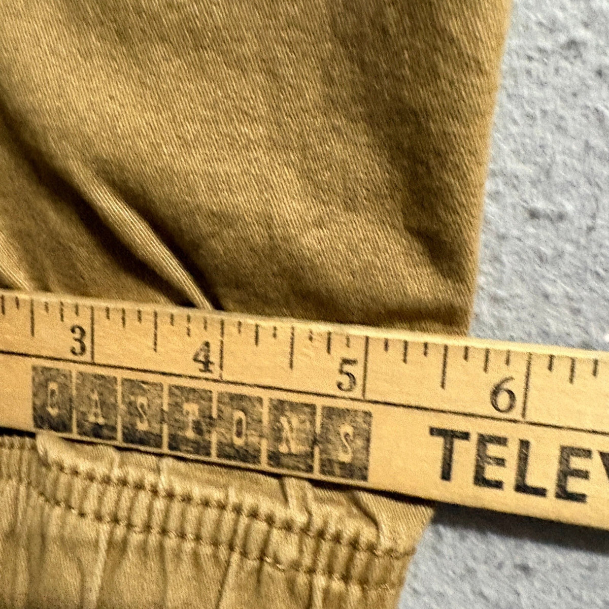 Iron Co Mens Jogger Pants Small Brown Stretch Twill Elastic Waist Cuffed Chino