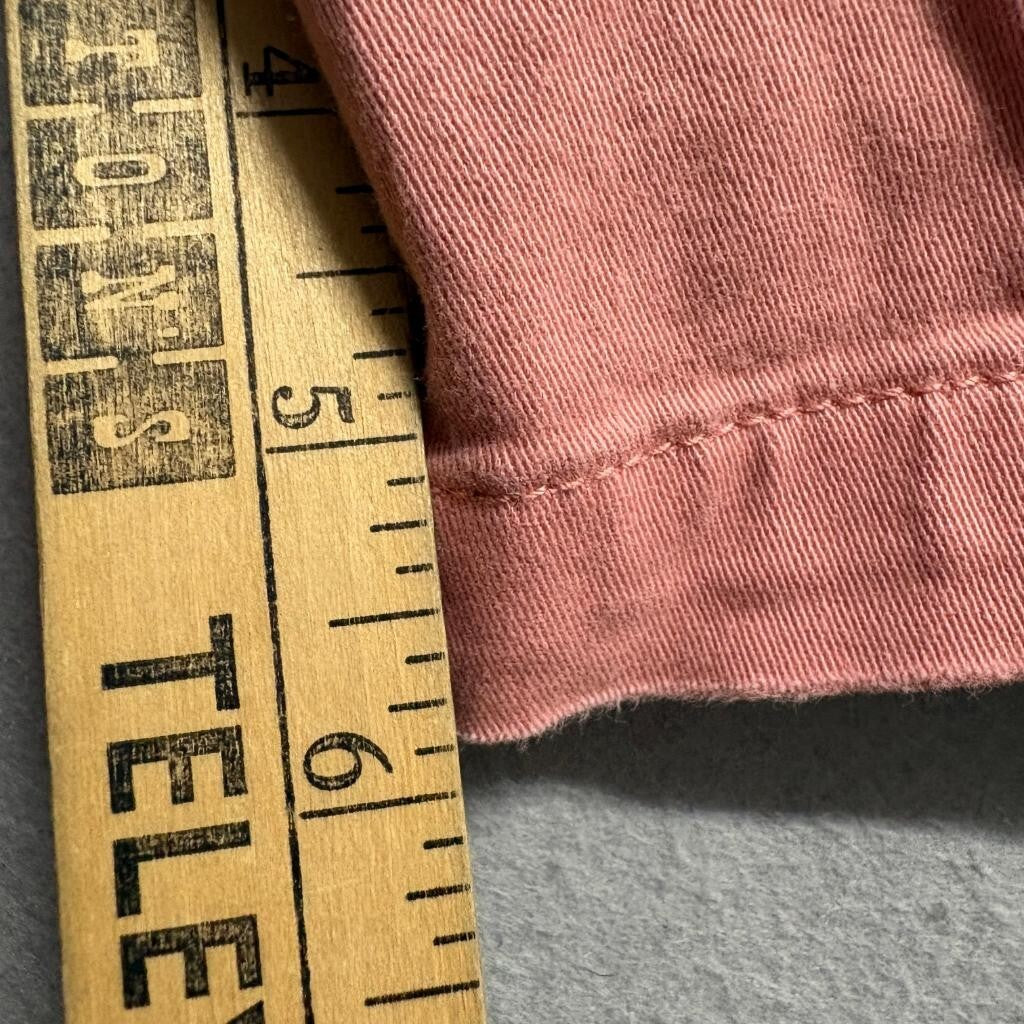 Sun + Stone Mens Cargo Shorts Medium Pink Cotton Blend Elastic Drawstring Waist