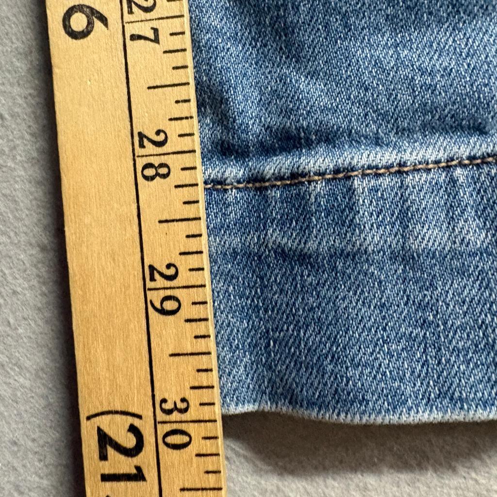 American Eagle Super High Rise Baggy Wide Leg Cargo Jeans Womens 6 Regular Blue