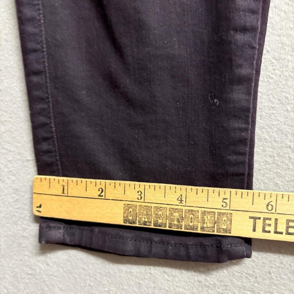 CJ by Cookie Johnson Joy Legging Jeans Womens 34 Dark Purple Plum Stretch Denim