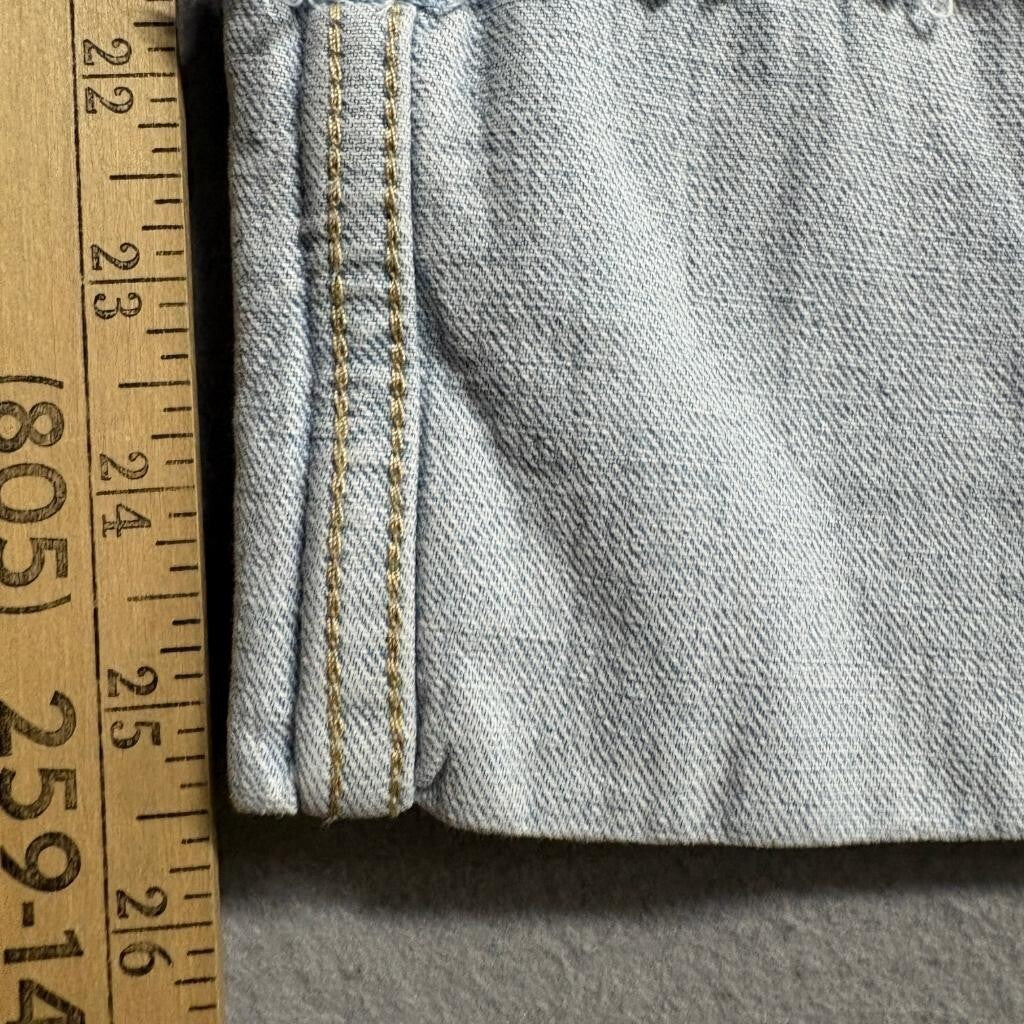 Weekend Academy Wide Leg Jeans Womens Size 16 Light Wash Raw Hem Cuffed Denim