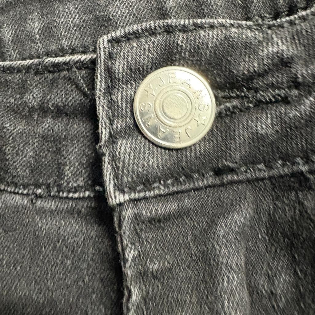 Shein Womens Flare Jeans Size 6 Black High Rise Stretch Bell Bottom Denim Pants