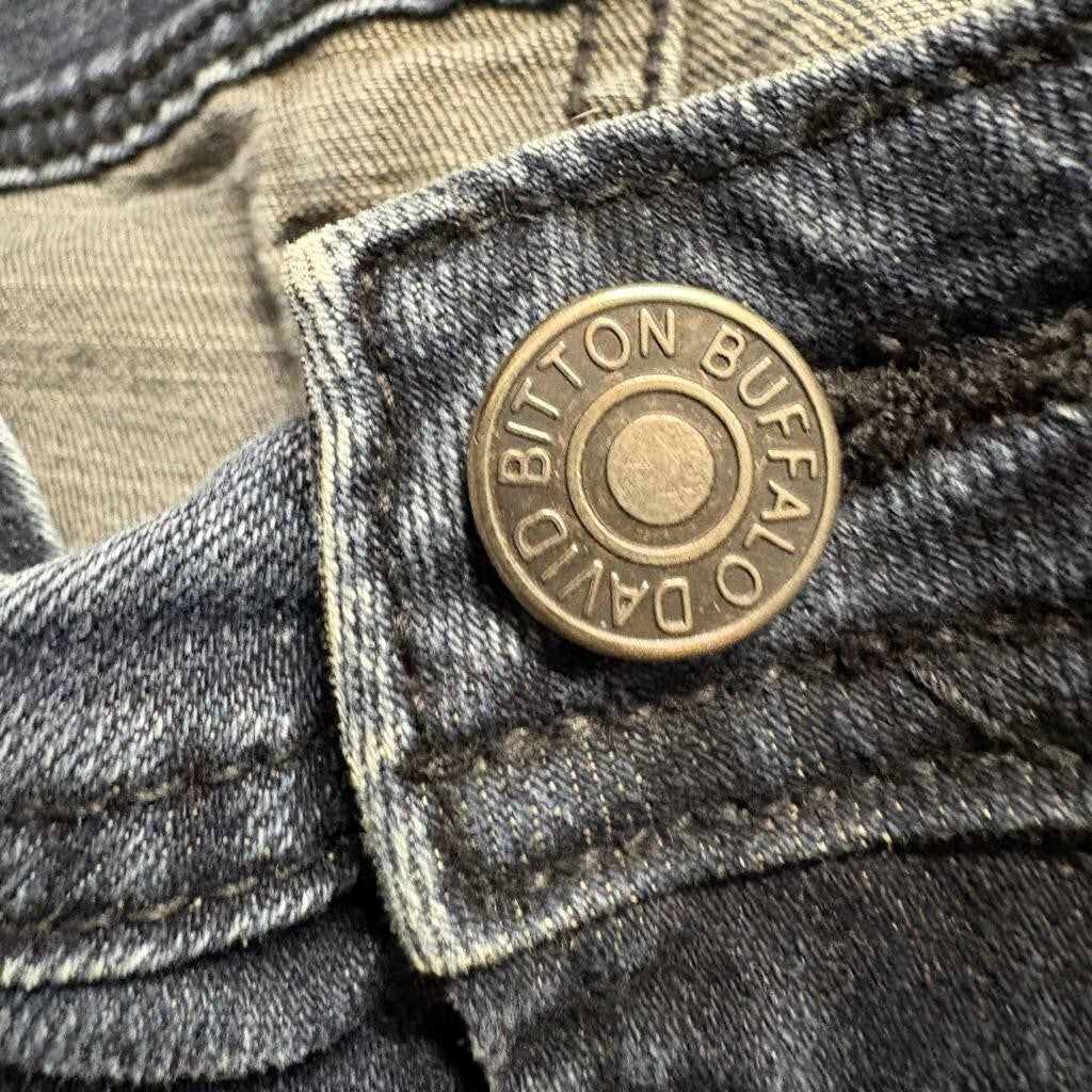 Buffalo David Bitton Jackson-X Straight Stretch Jeans Mens 38x32 Dark Wash Blue