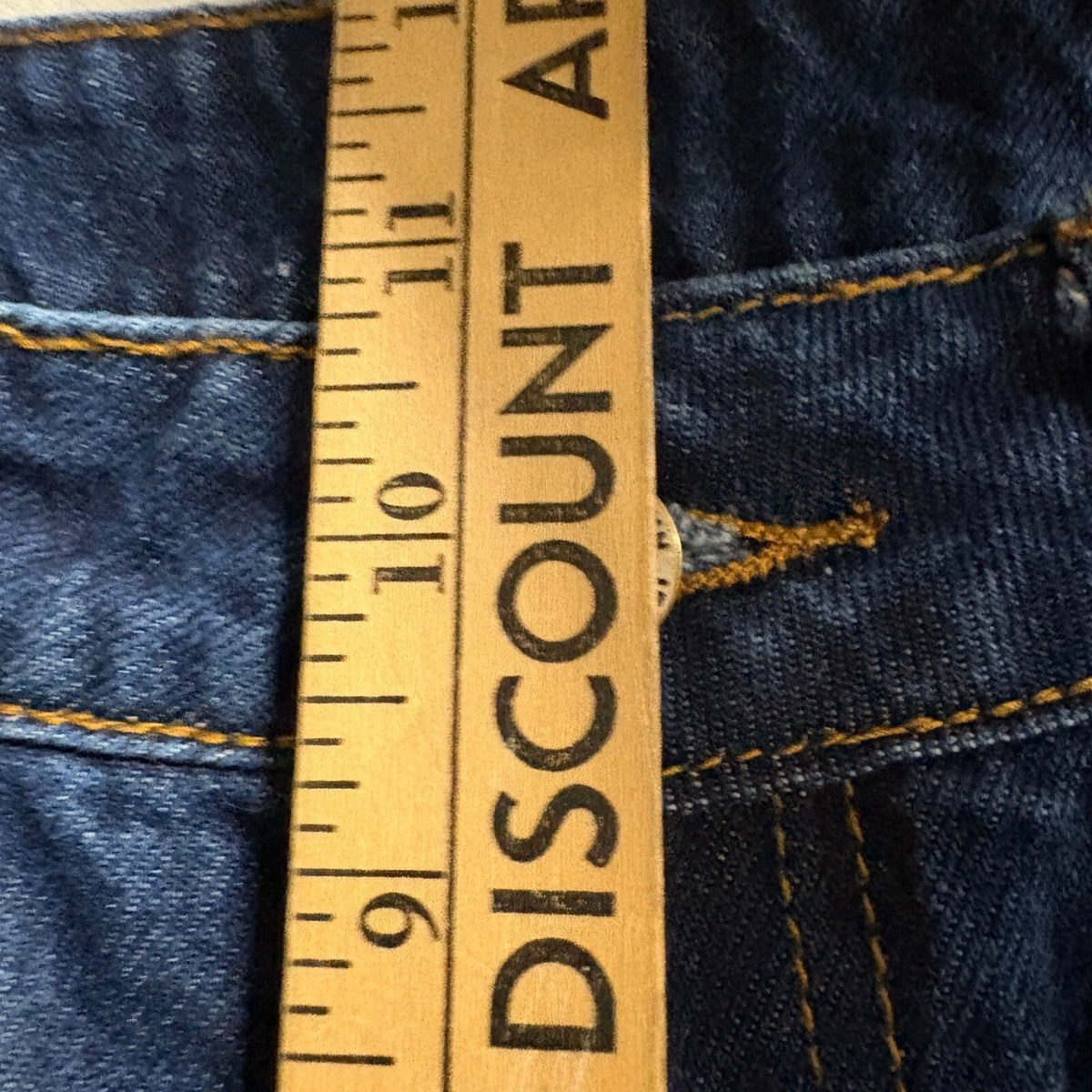 SHEIN Wide Leg Jeans Womens Tall Medium Dark Wash High Rise Denim Cuffed Hem