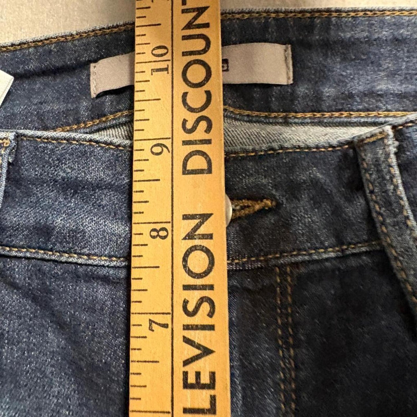 Joe's Jeans Cuff Crop Women 28 Blue Denim Stretch Raw Hem Cuffed Cropped Jeans