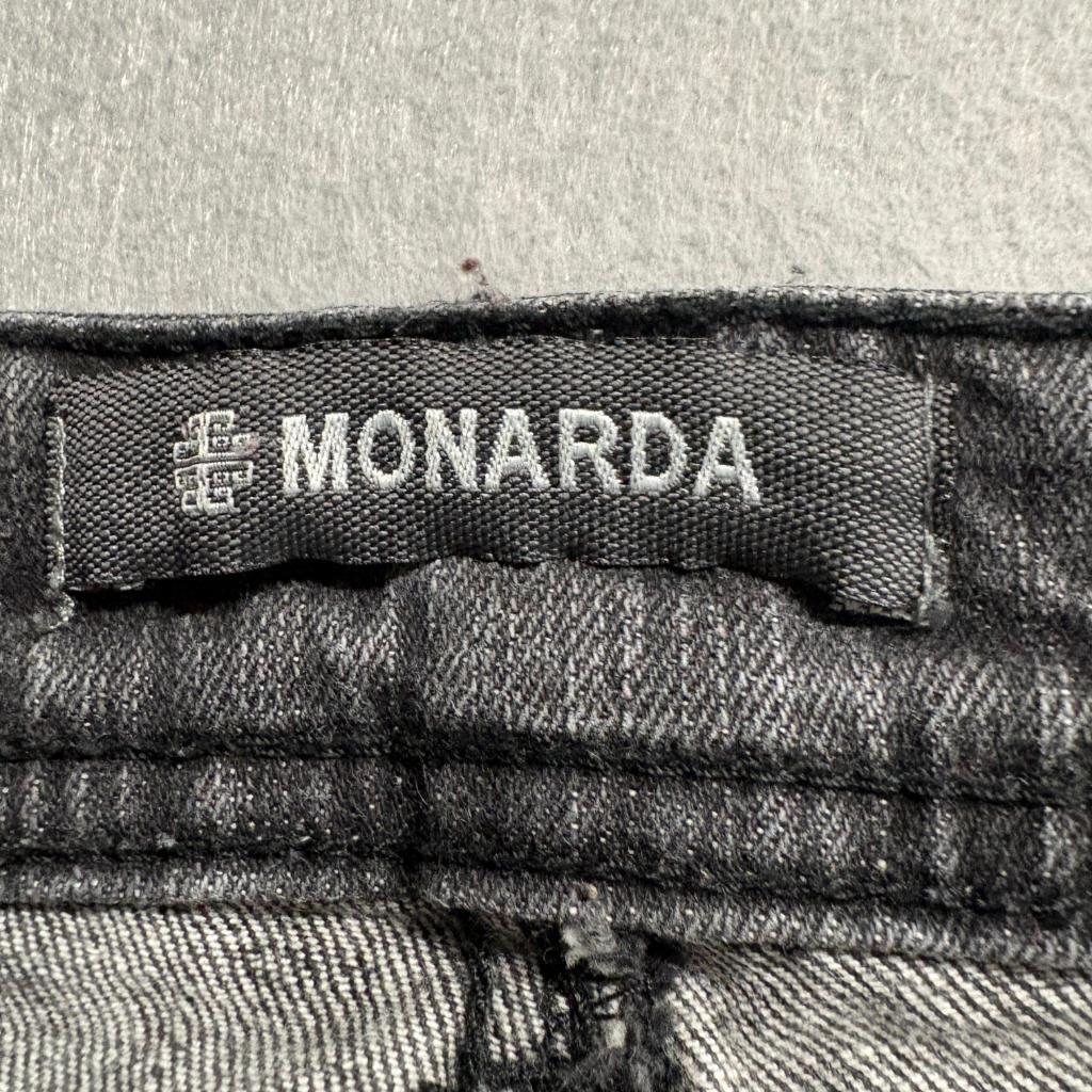 Monarda Distressed Skinny Jeans Womens Size 7 Gray Denim Stretch Ripped Pockets