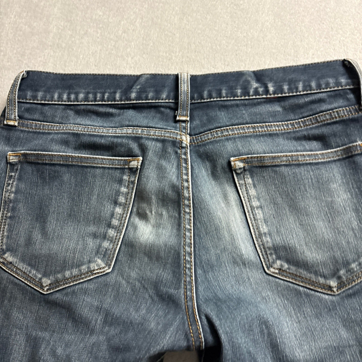 UNIQLO UJ Mens Blue Denim Stretch Jeans Size 30x32 Medium Wash Straight Leg
